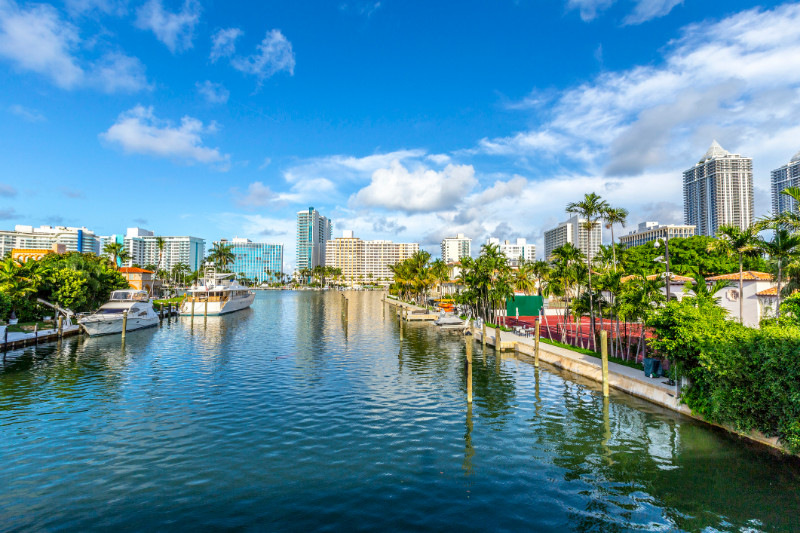 Canal in Miami Beach